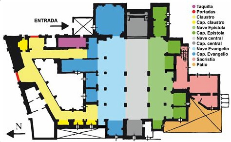 plano trapezoidal de BasÃ­lica de Santa MarÃ­a de los Reales AlcÃ¡zares de Ãbeda
