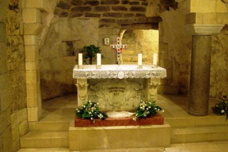 Lugar de la Anunciación de María Católico.