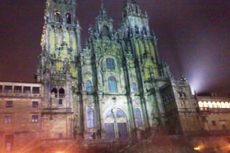 Fachada de la Catedral de Santiago de Compostela.