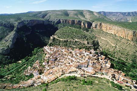 Vista aerea de Chulilla.