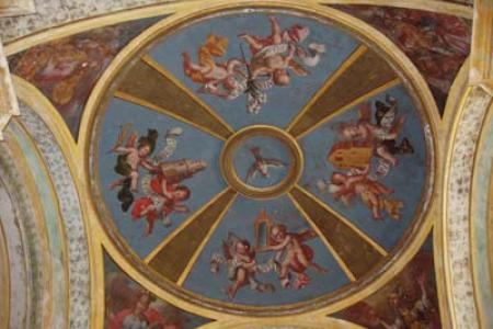 Pinturas de Manuel Vayeu, interior del Santuario