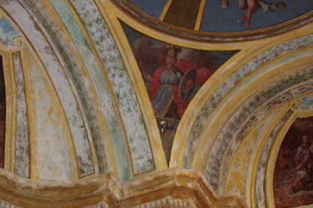 Pinturas de Manuel Vayeu, interior del Santuario