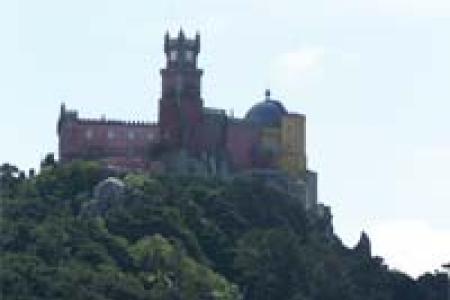 Palacio da Pena visto desde Castillo dos Mouros
