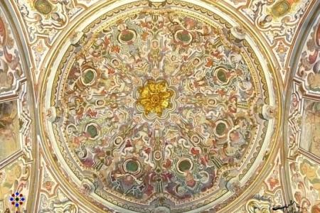 Detalle del techo de la ermita del Valle.