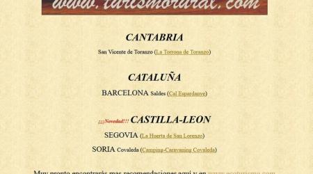 Pagina inicial de TurismoRural.com en 2001